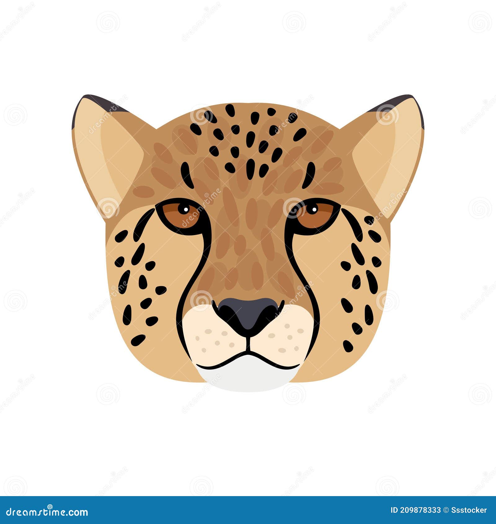Cheetah Face Drawing