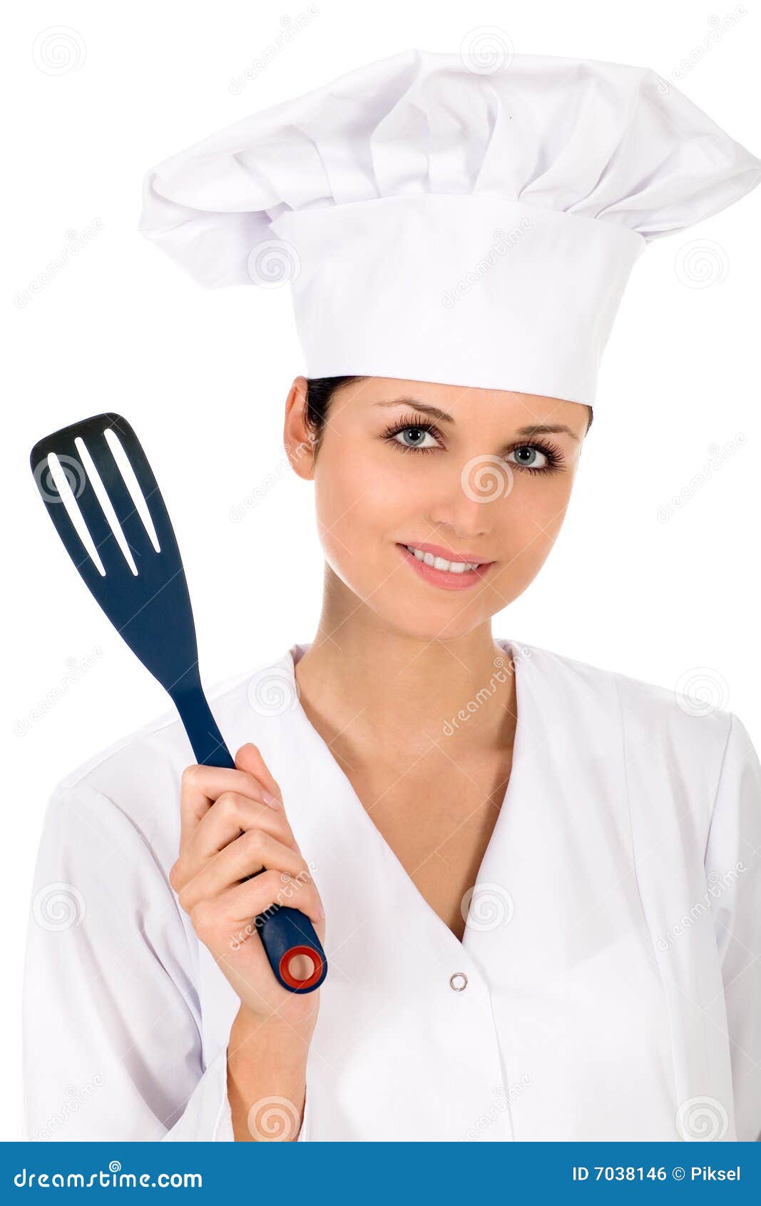 Chef stock photo. Image of woman, service, coat, happiness - 7038146
