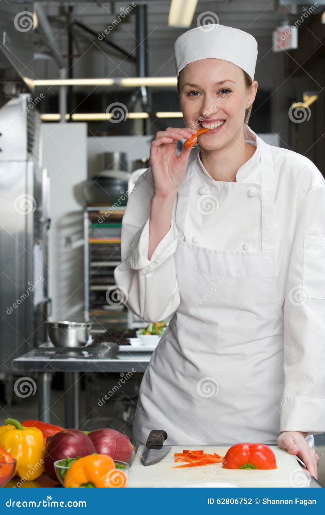 Chef eating pepper stock photo. Image of equipment, pepper 62806752