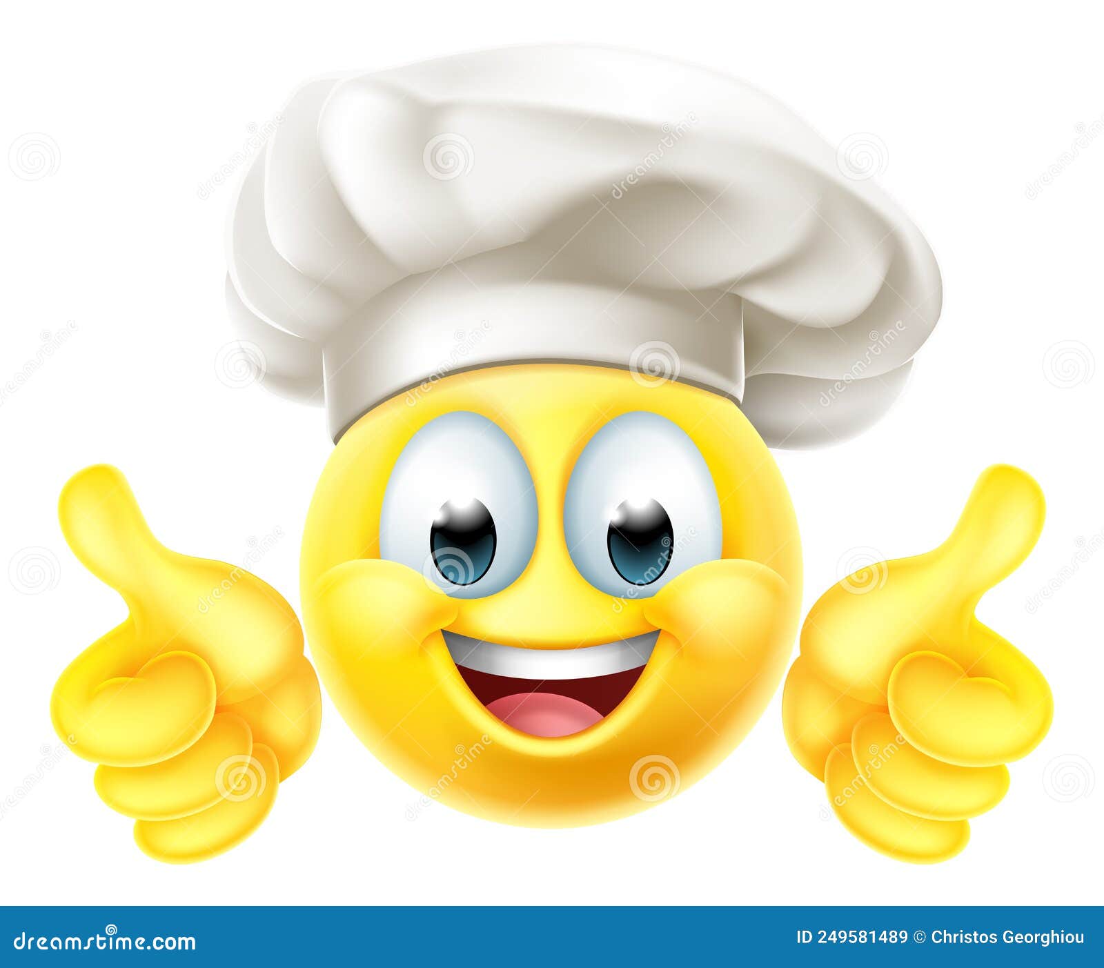 Chef Emoticon Cook Cartoon Face Stock Vector - Illustration of smily ...