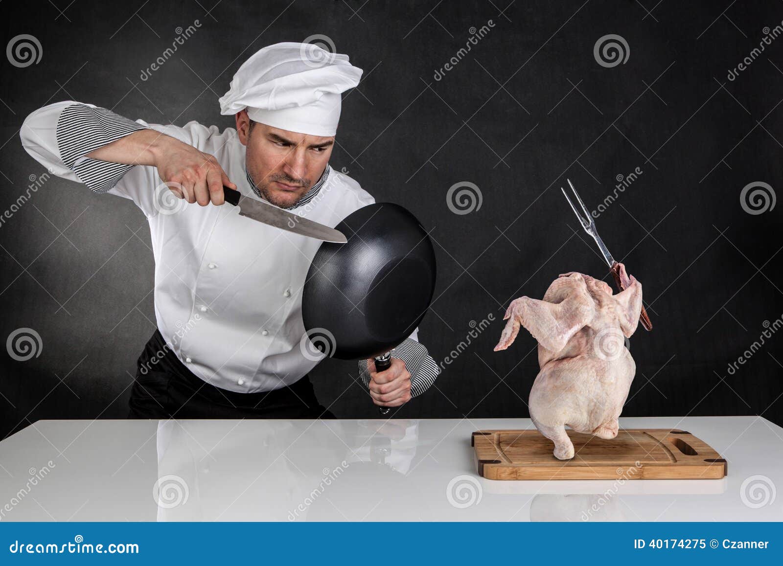 Chef fighting