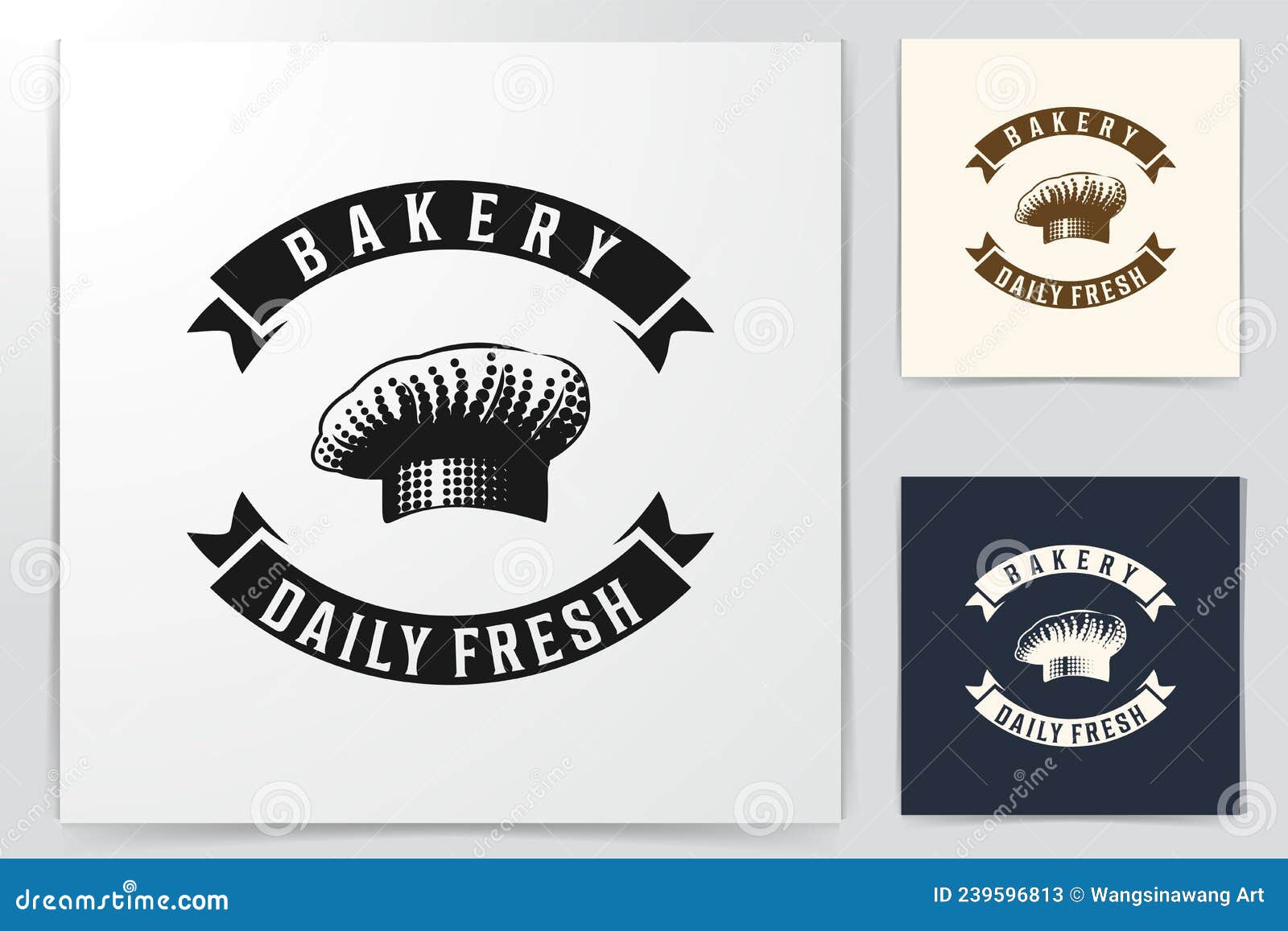 Chef Hat, Bakery Logo Designs Inspiration Isolated on White Background