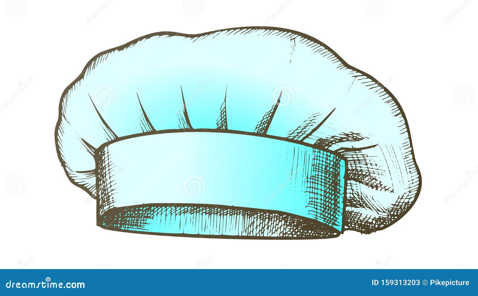 Download Chef Hat Professional Cooker Clothing Color Vector Stock ...