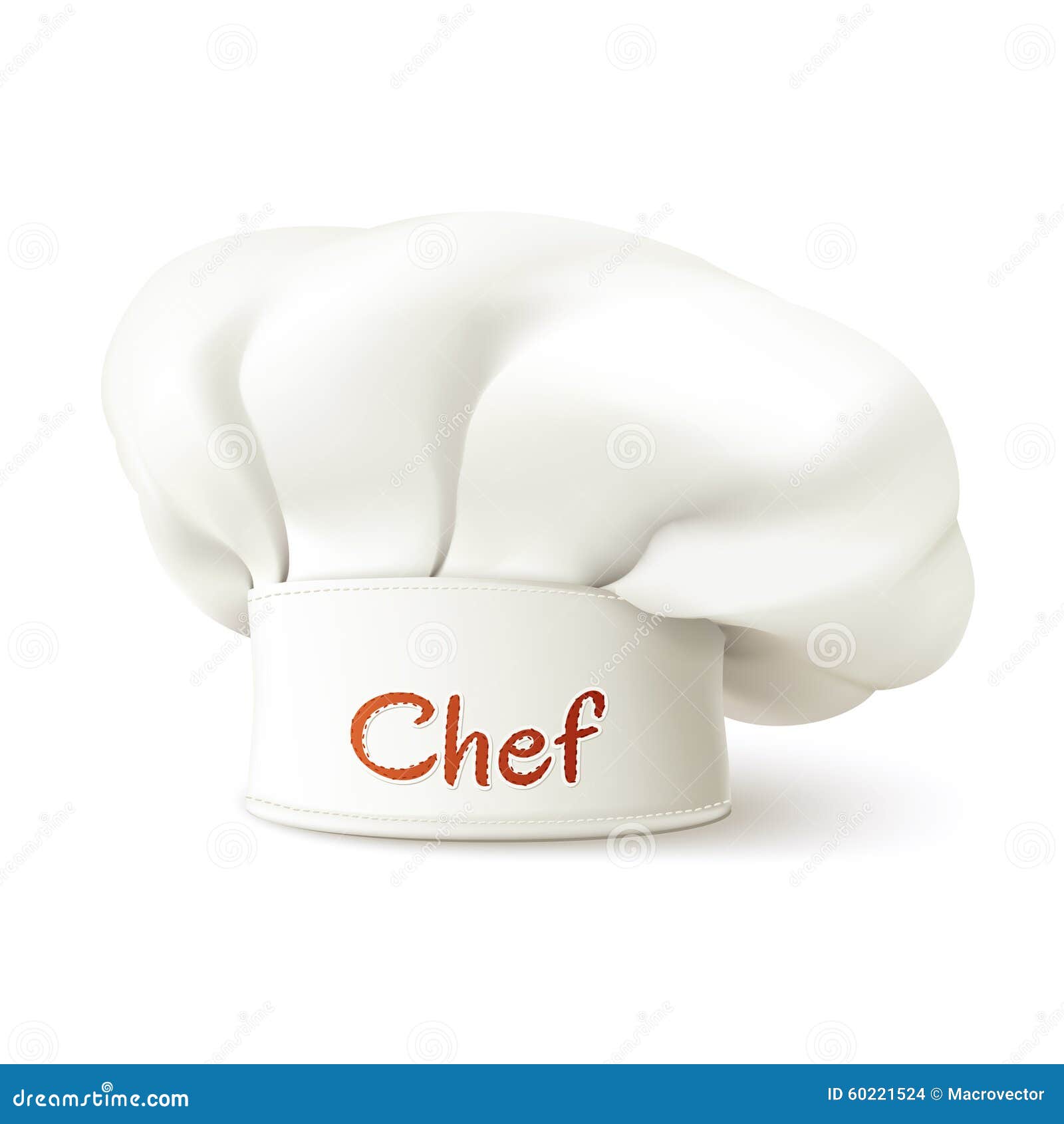 Download Chef Hat Realistic stock vector. Illustration of clean ...