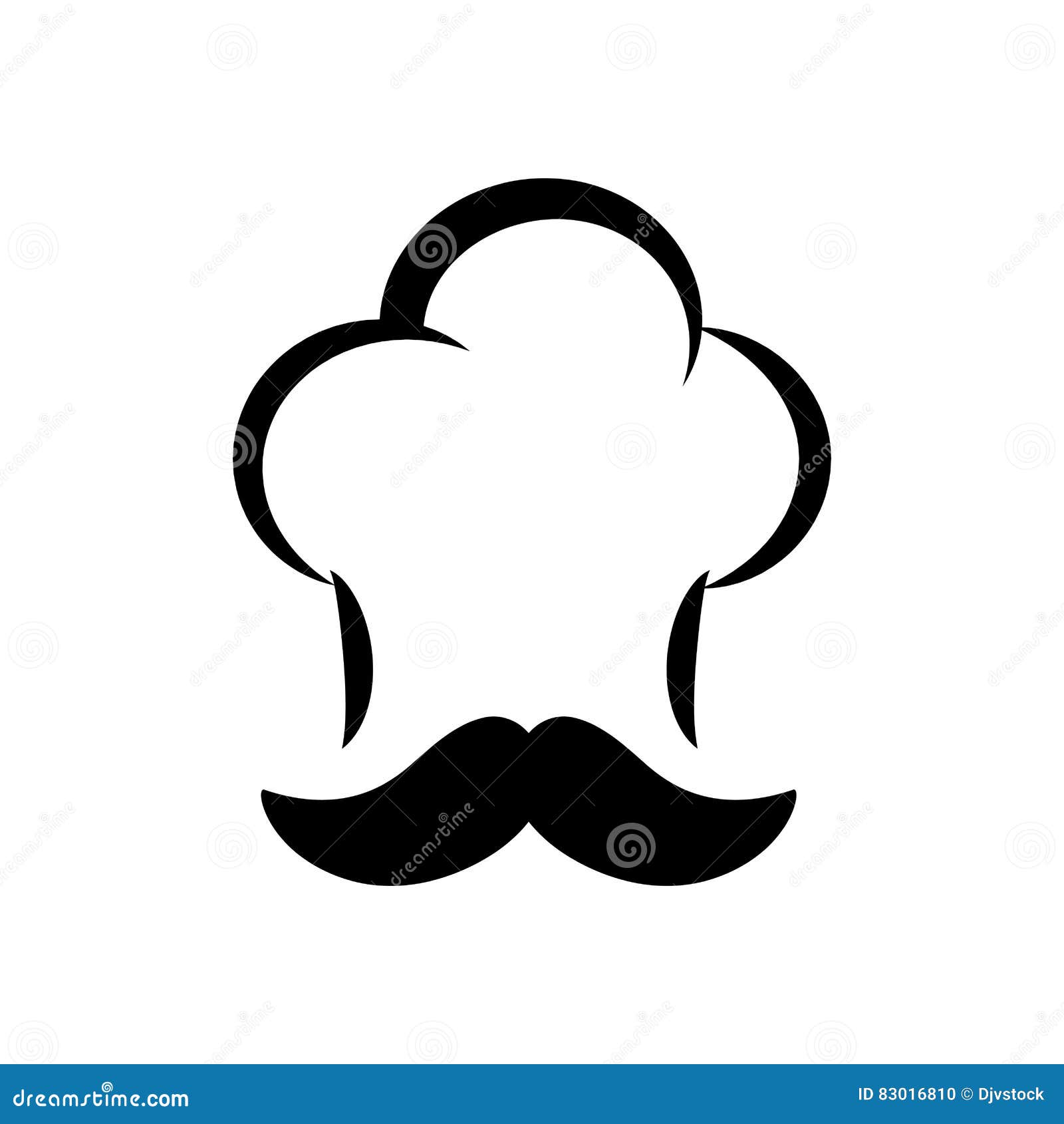 Chef hat silhouette stock illustration. Illustration of profession