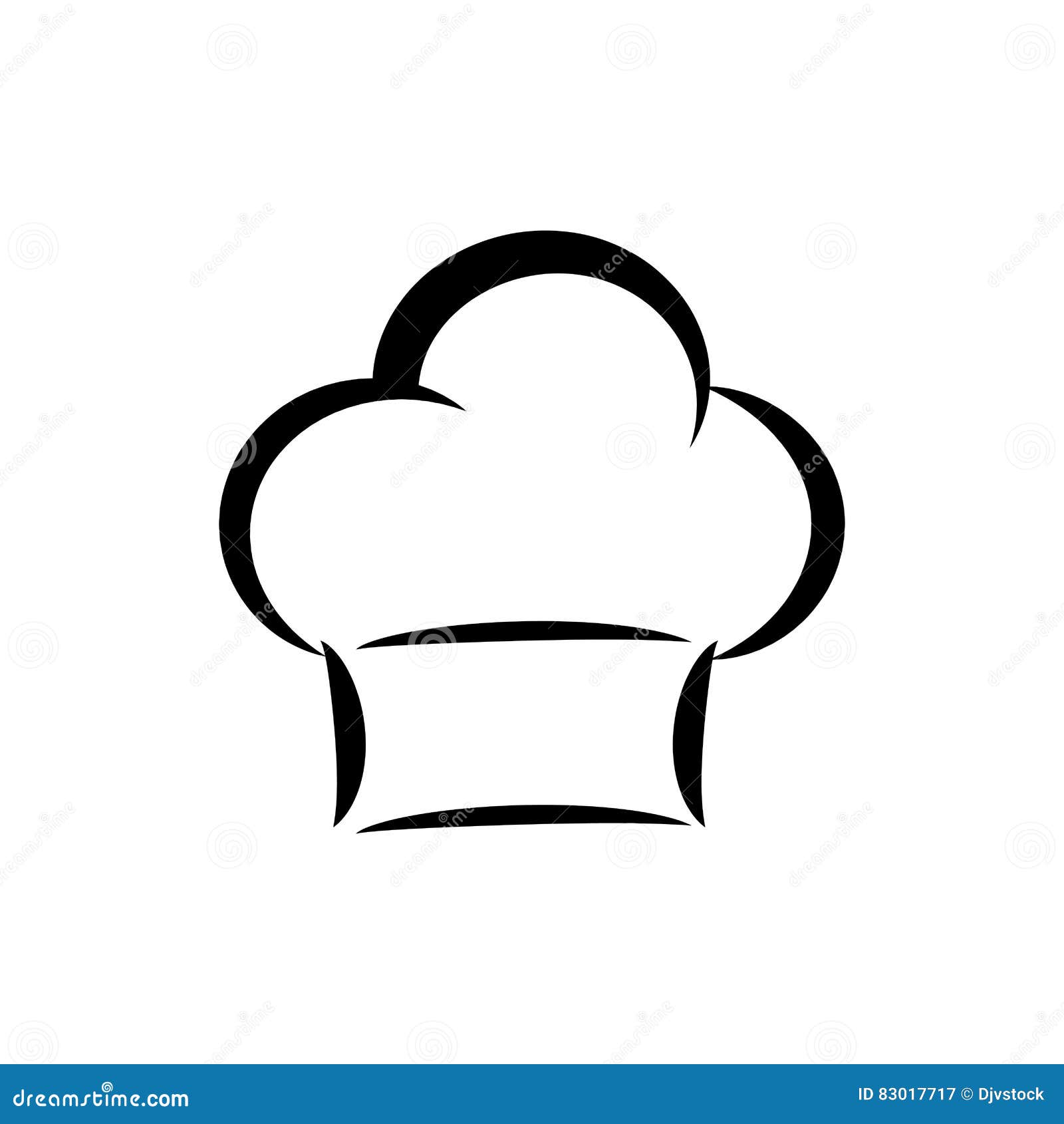 Chef hat silhouette stock illustration. Illustration of clothing 83017717