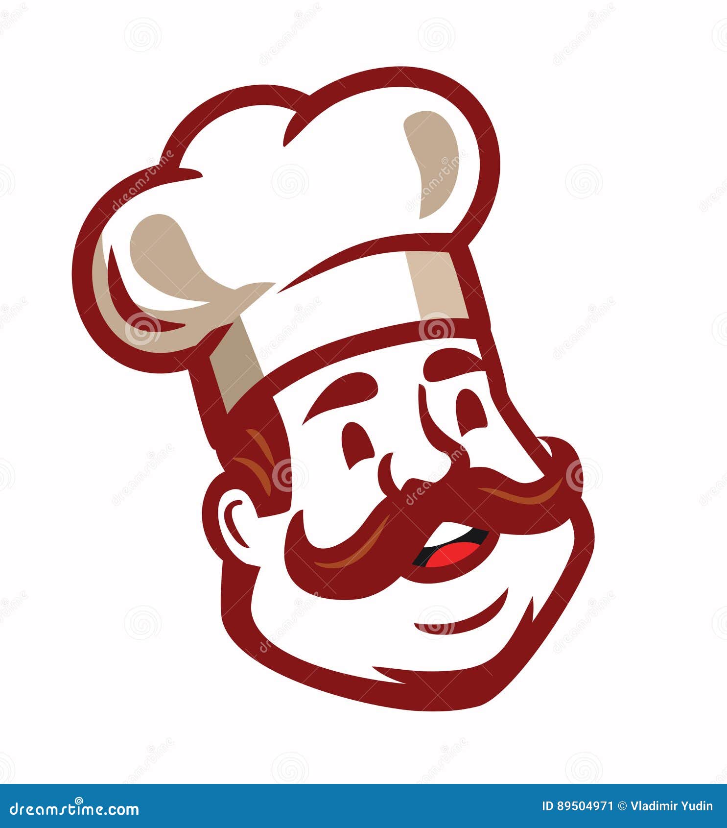 Chef icon emblem stock vector. Illustration of concept - 89504971