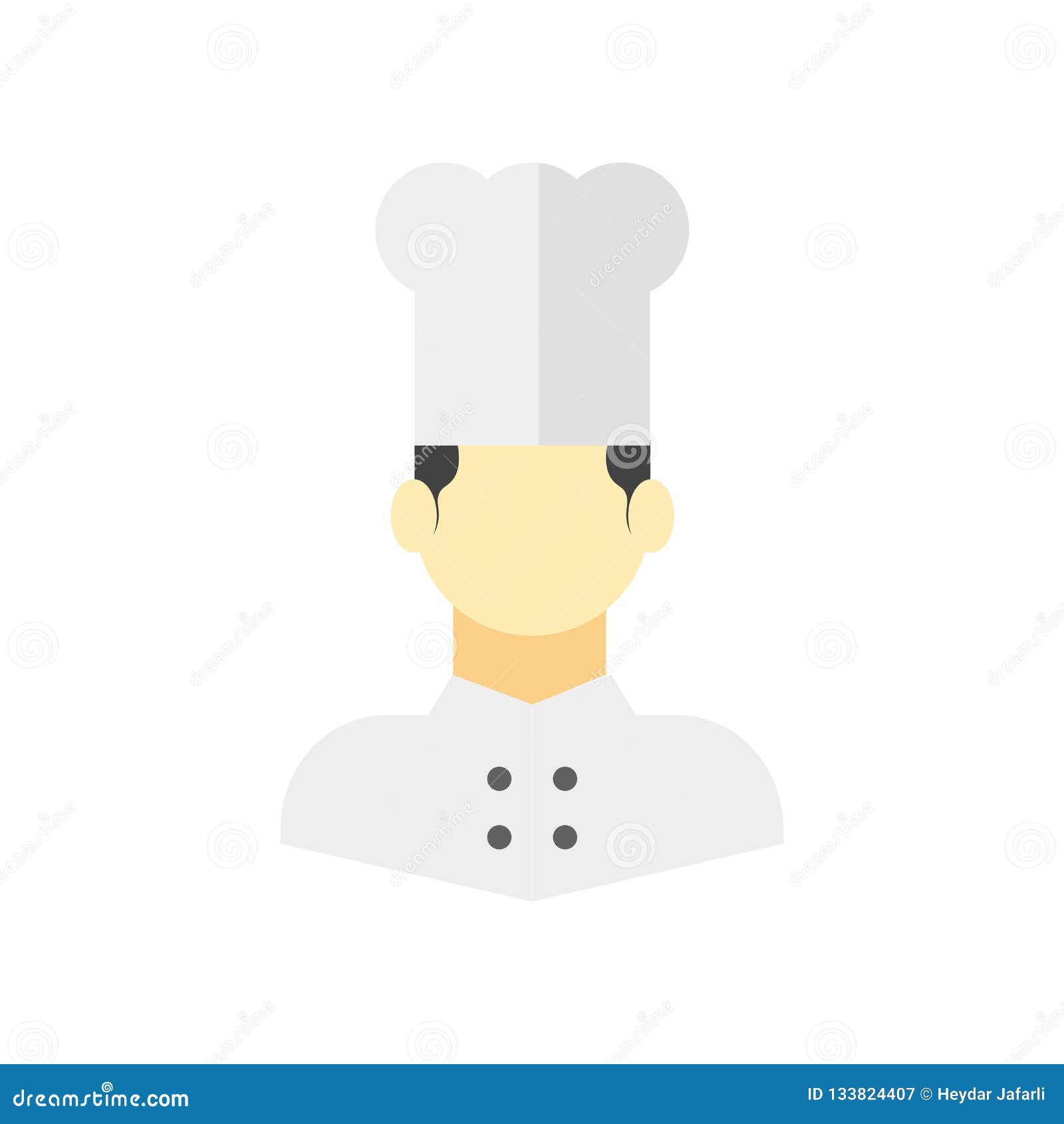 Chef Icon Vector Isolated On White Background Chef Sign Stock Vector Illustration Of Person Gourmet 133824407