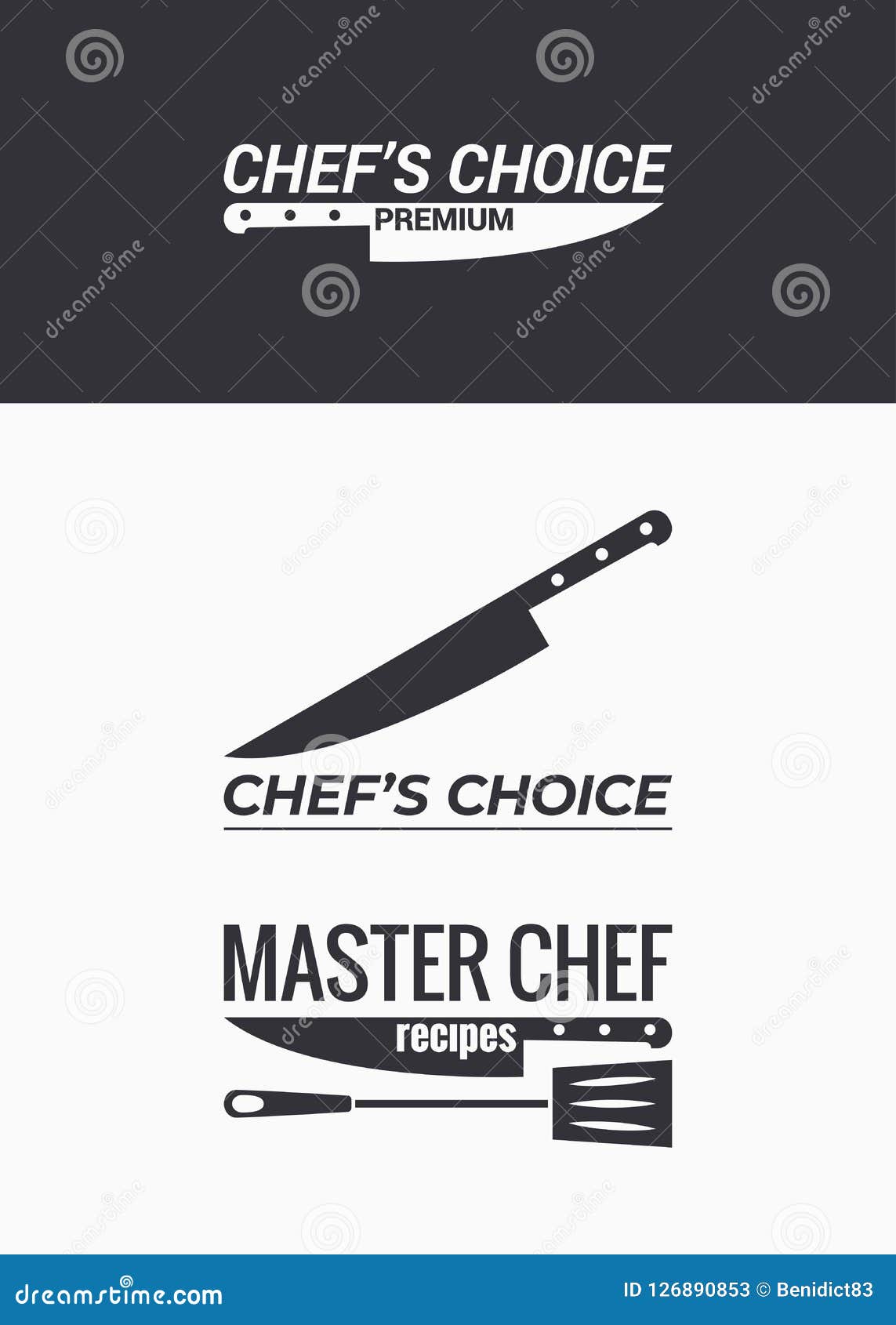 Chef Knife On Chopping Board Vector Illustration | CartoonDealer.com ...