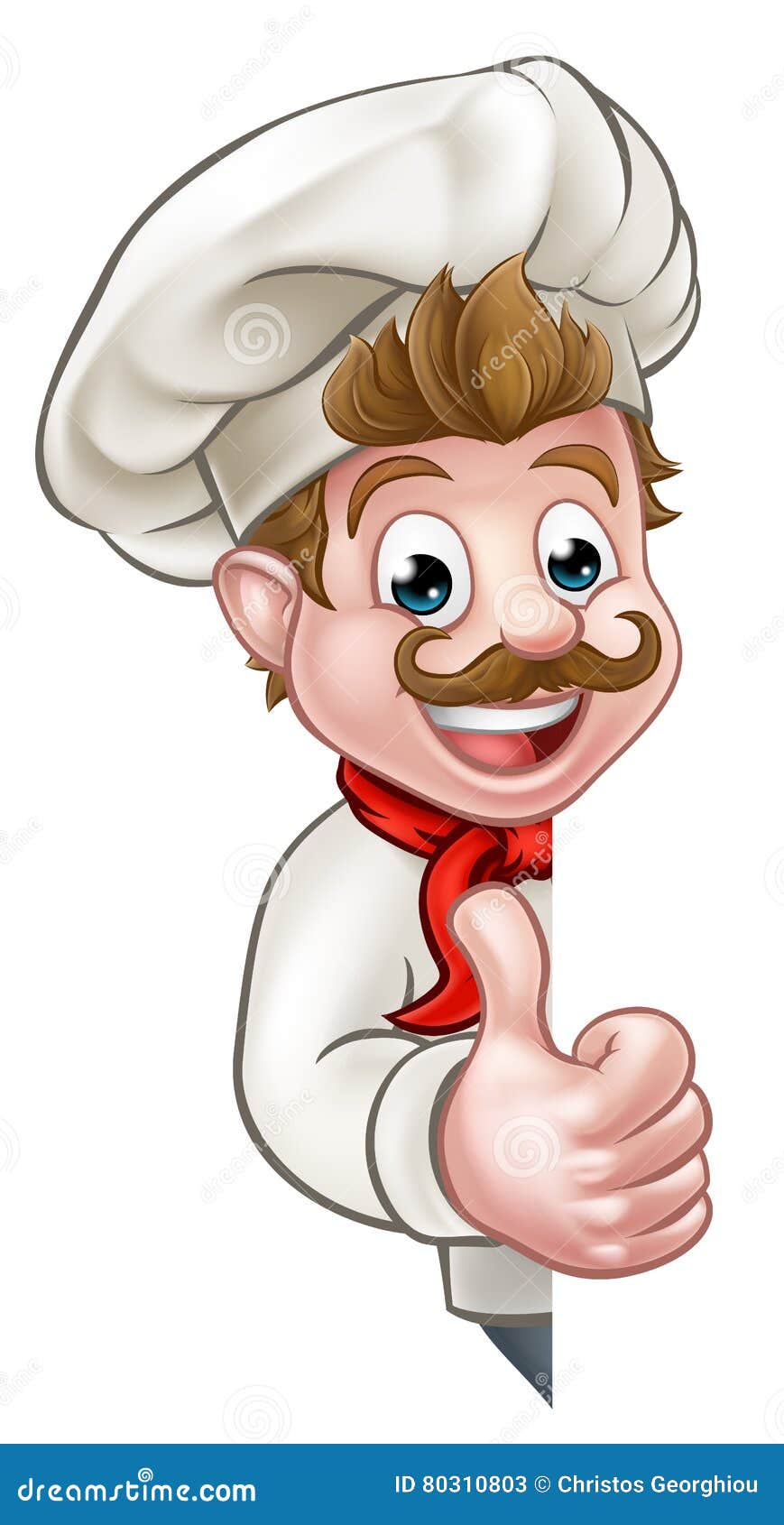 Chef Koch Cartoon Mascot Vektor Abbildung Illustration Von Koch