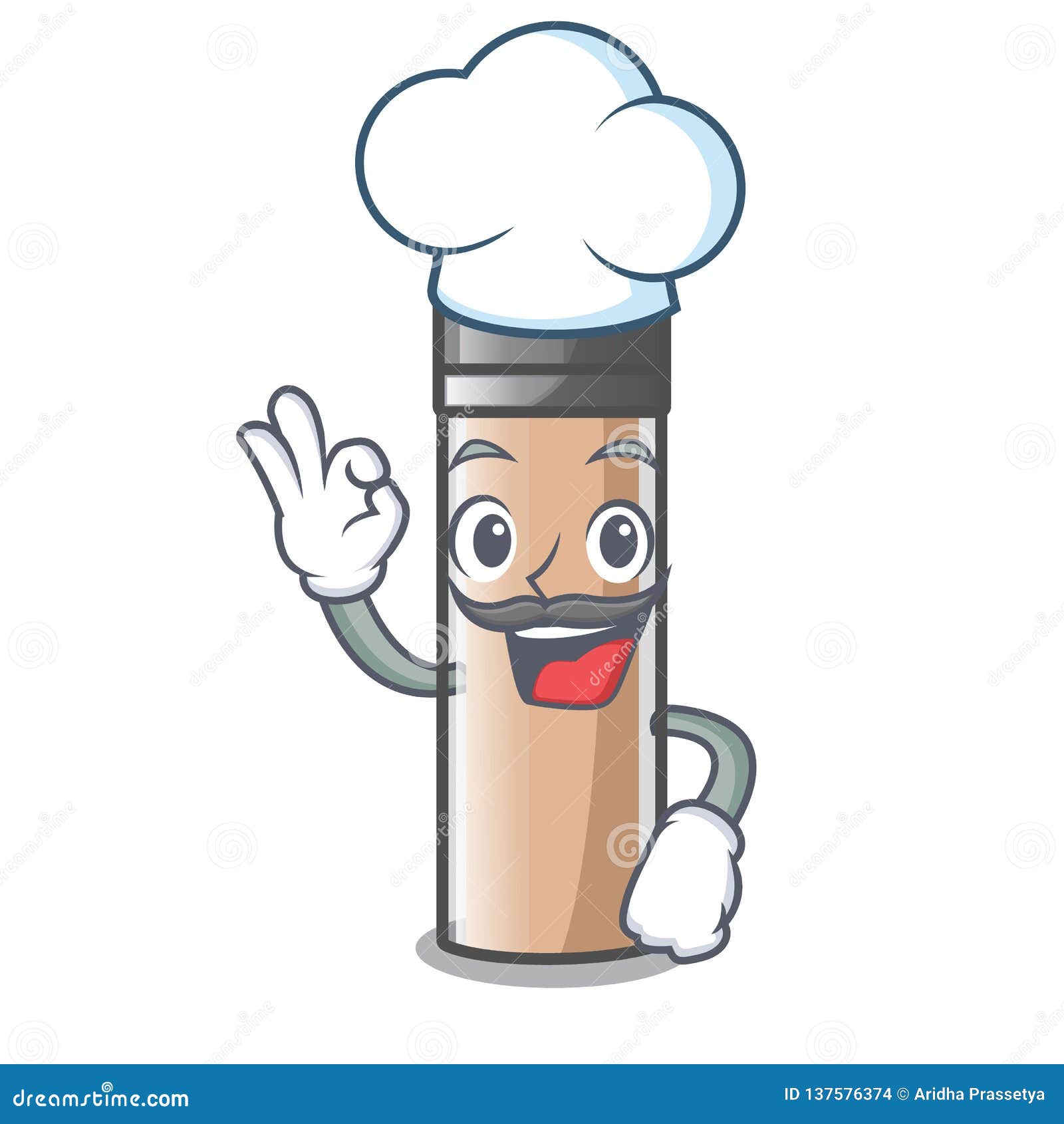 chef makeaup foundation in a cartoon bag