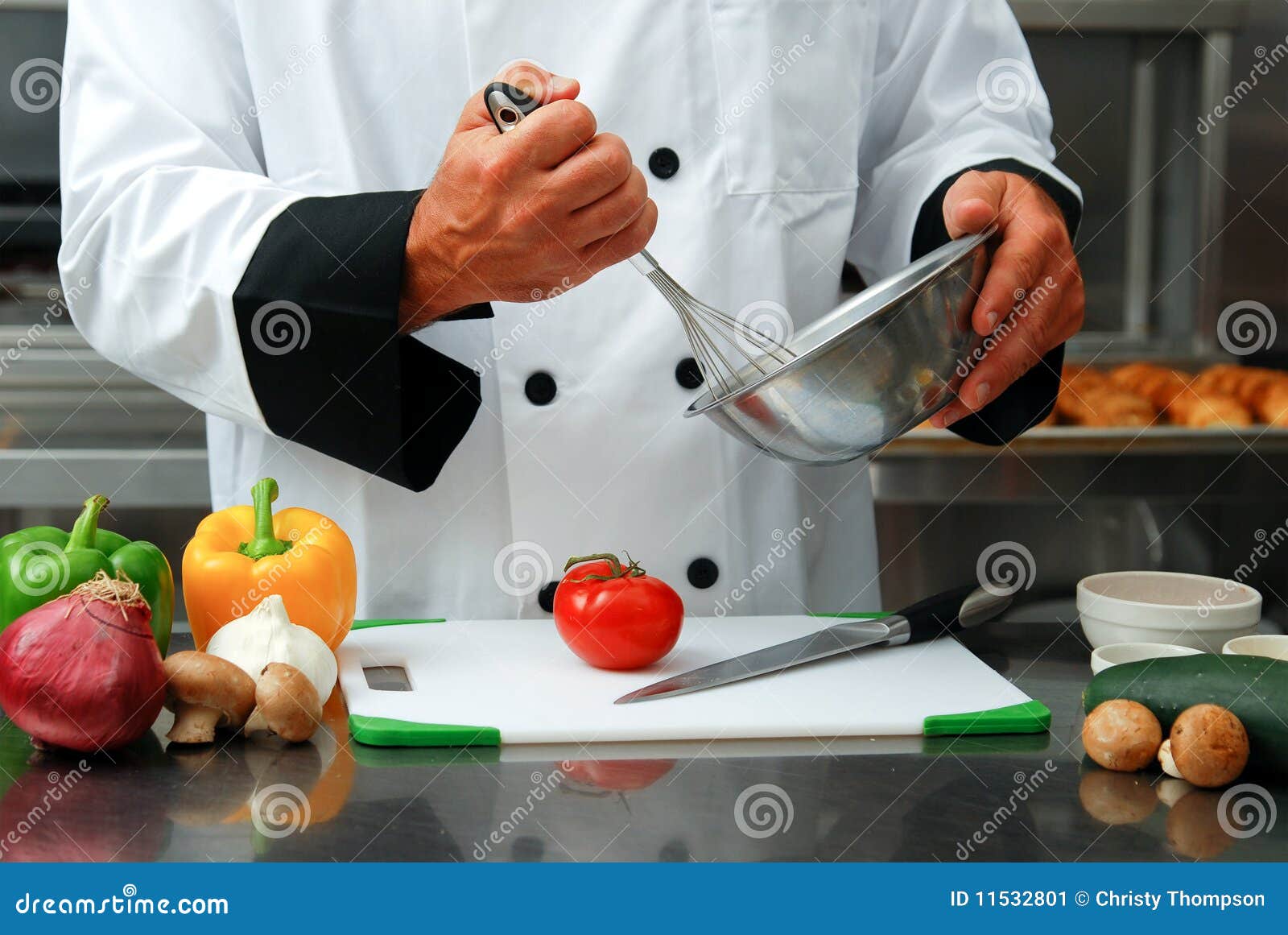 Chef with vegetables stock image. Image of knife, masculine 11532801