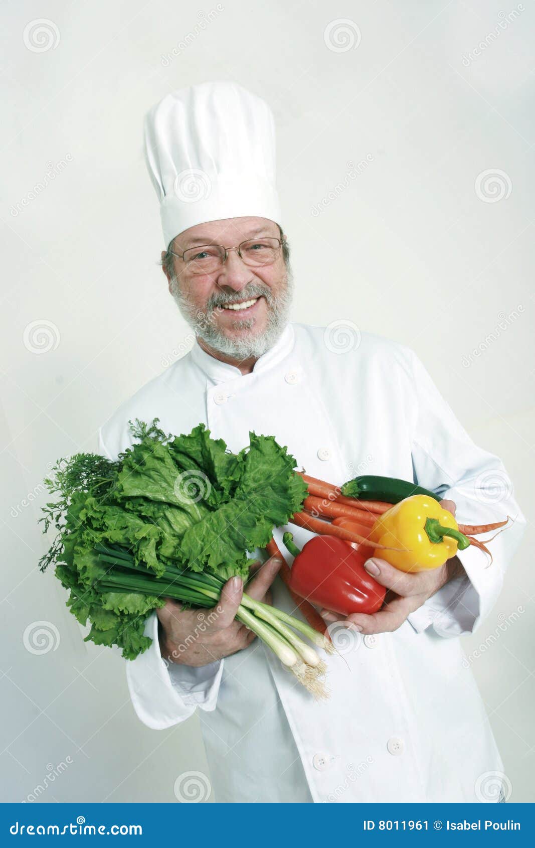 Chef and vegetables stock image. Image of kitchen, recipe 8011961