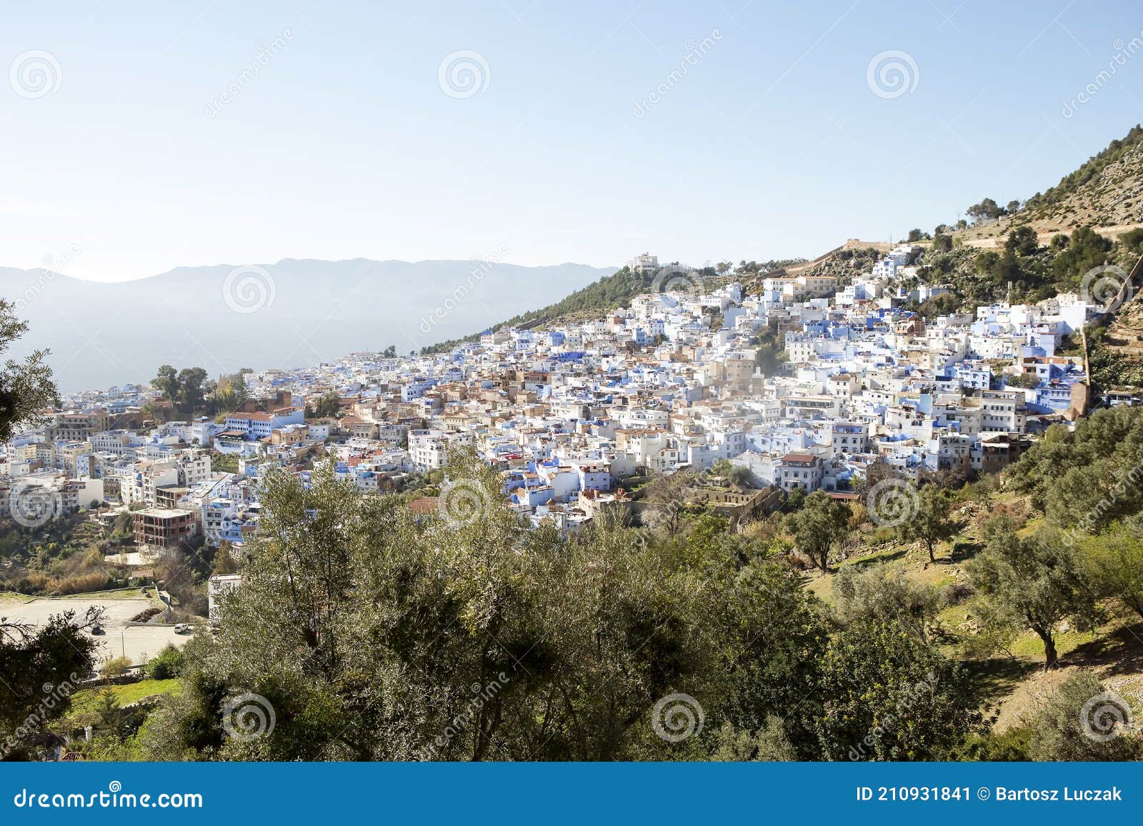 chefchouen moroccan blue city in the mountains