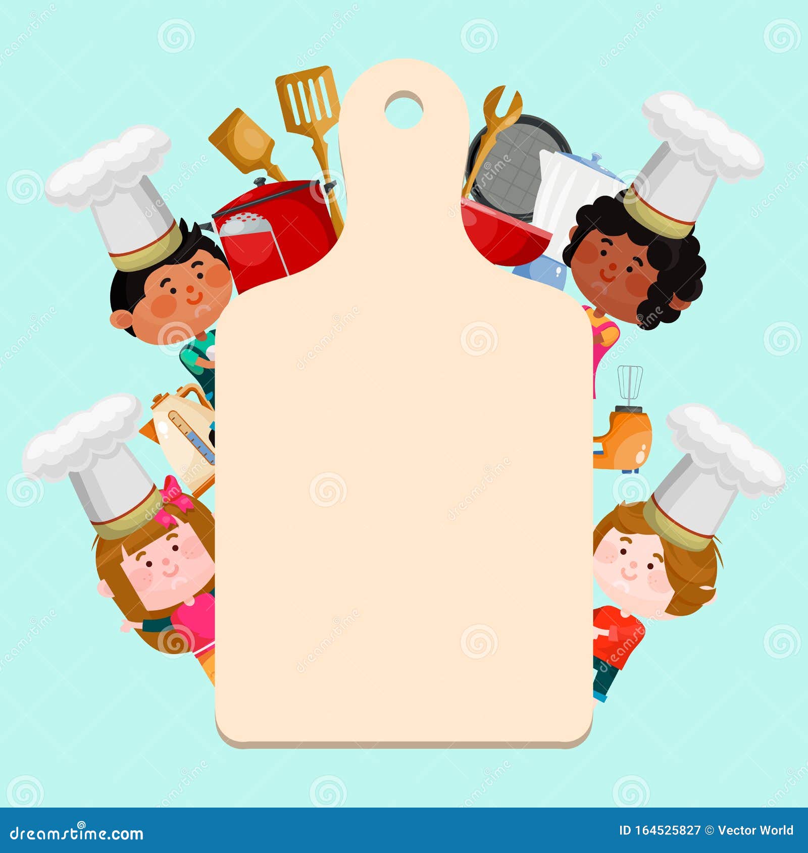 Chefs Kids Cooking Classes Template Vector Illustration. Cartoon Characters Kids in Hats with Empty Board for Text Stock Vector - Illustration of cheerful, menu: 164525827 Chefs Kids Cooking Classes Template Vector Illustration. Cartoon Characters Kids in Hats with Empty Board for Text Stock Vector - Illustration of cheerful, menu: 164525827