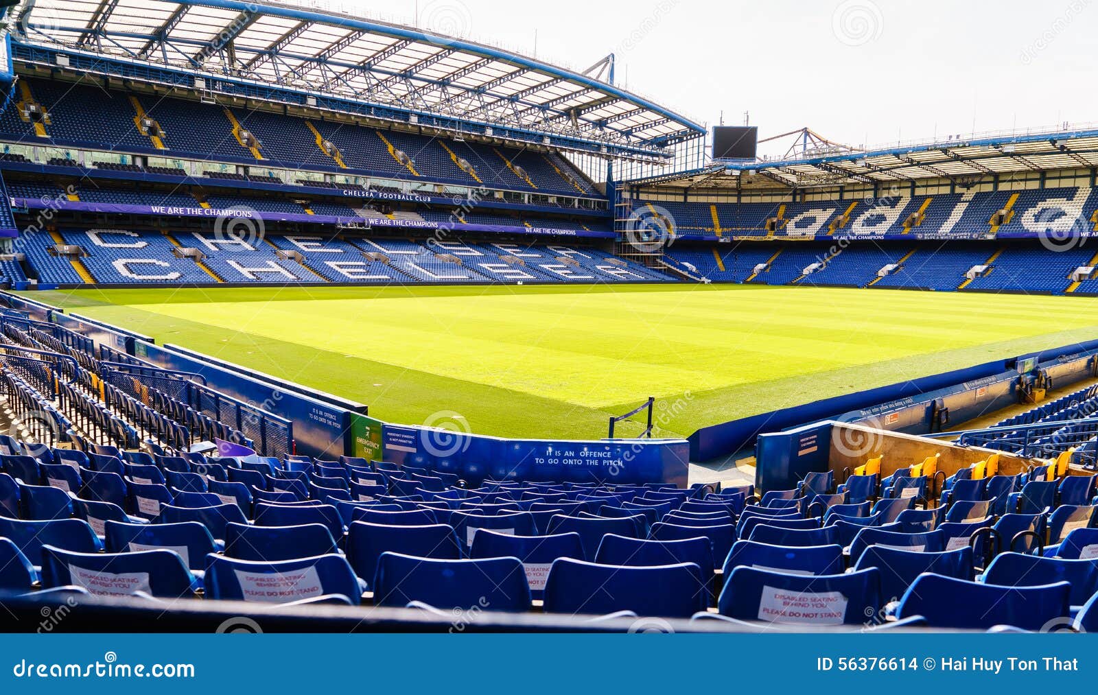 LONDON, ENGLAND - FEBRUARY 14: Stamford Bridge Stadium on February