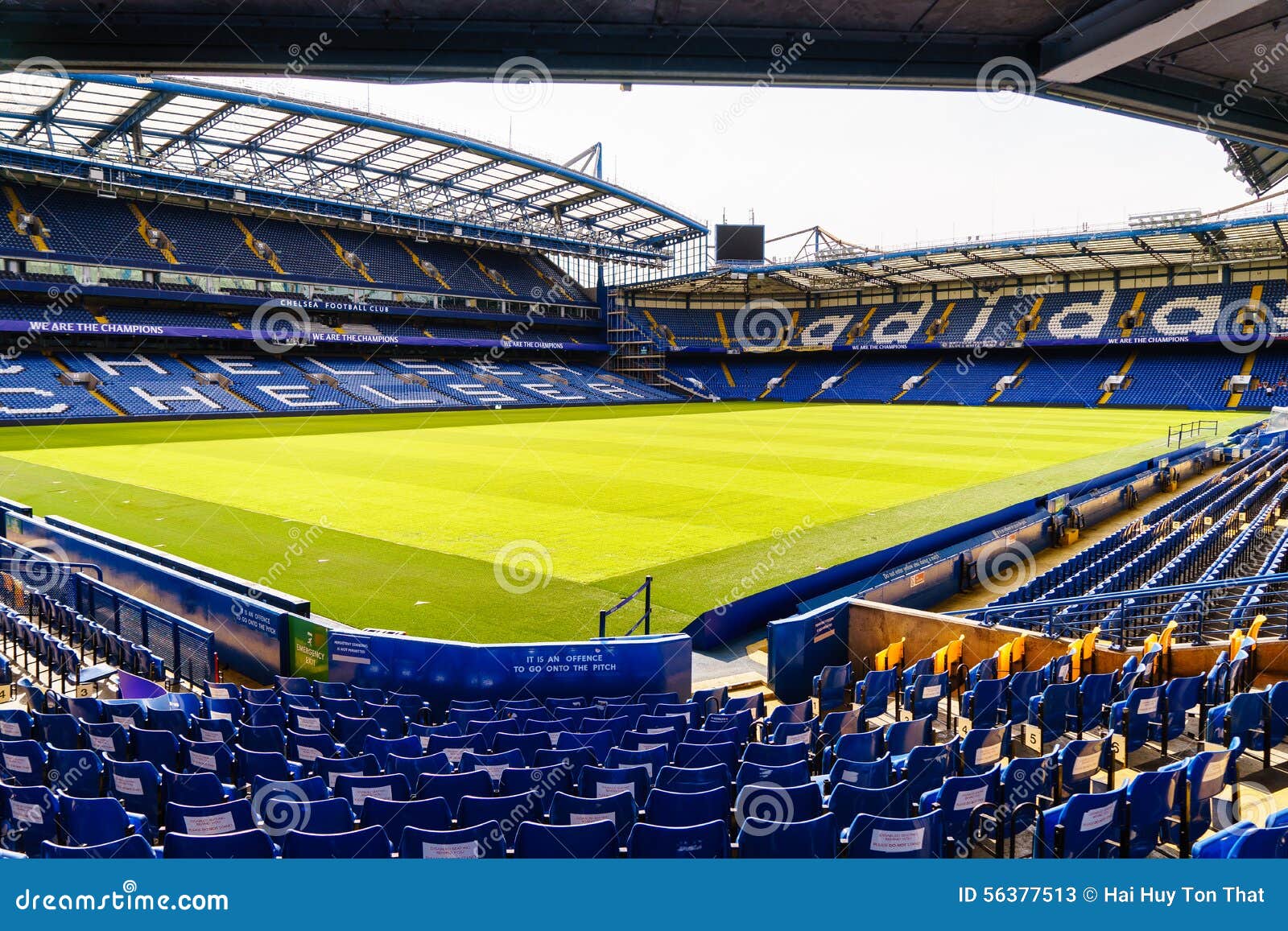 Stamford Bridge Football Stadium for Chelsea Club Editorial Photo