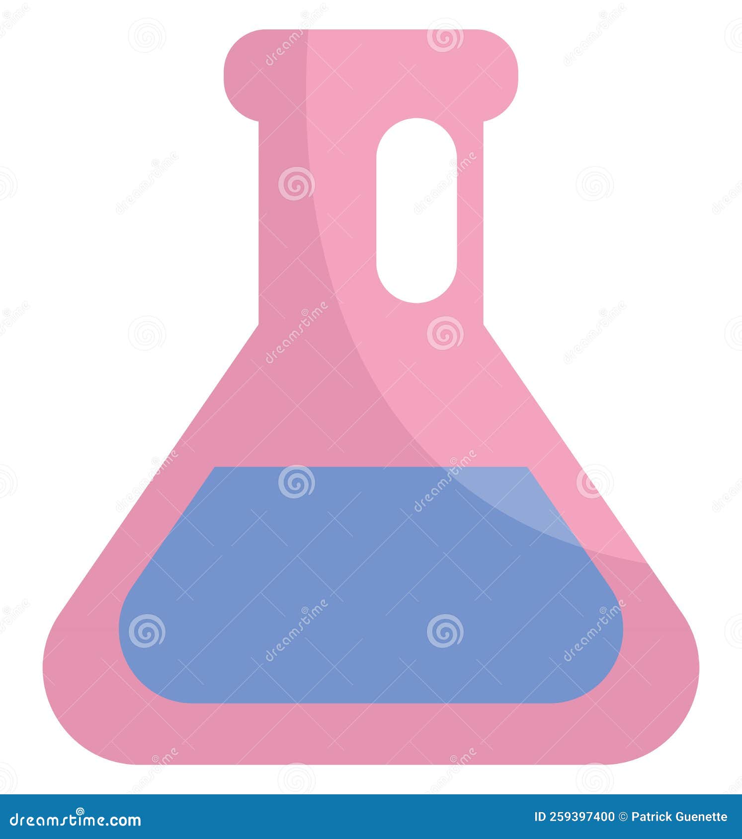 Chemical bottle, icon stock vector. Illustration of plastic 259397400