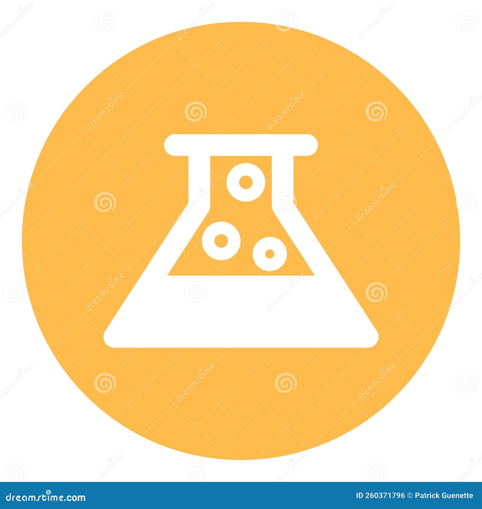 Chemical bottle, icon stock vector. Illustration of chemical 260371796