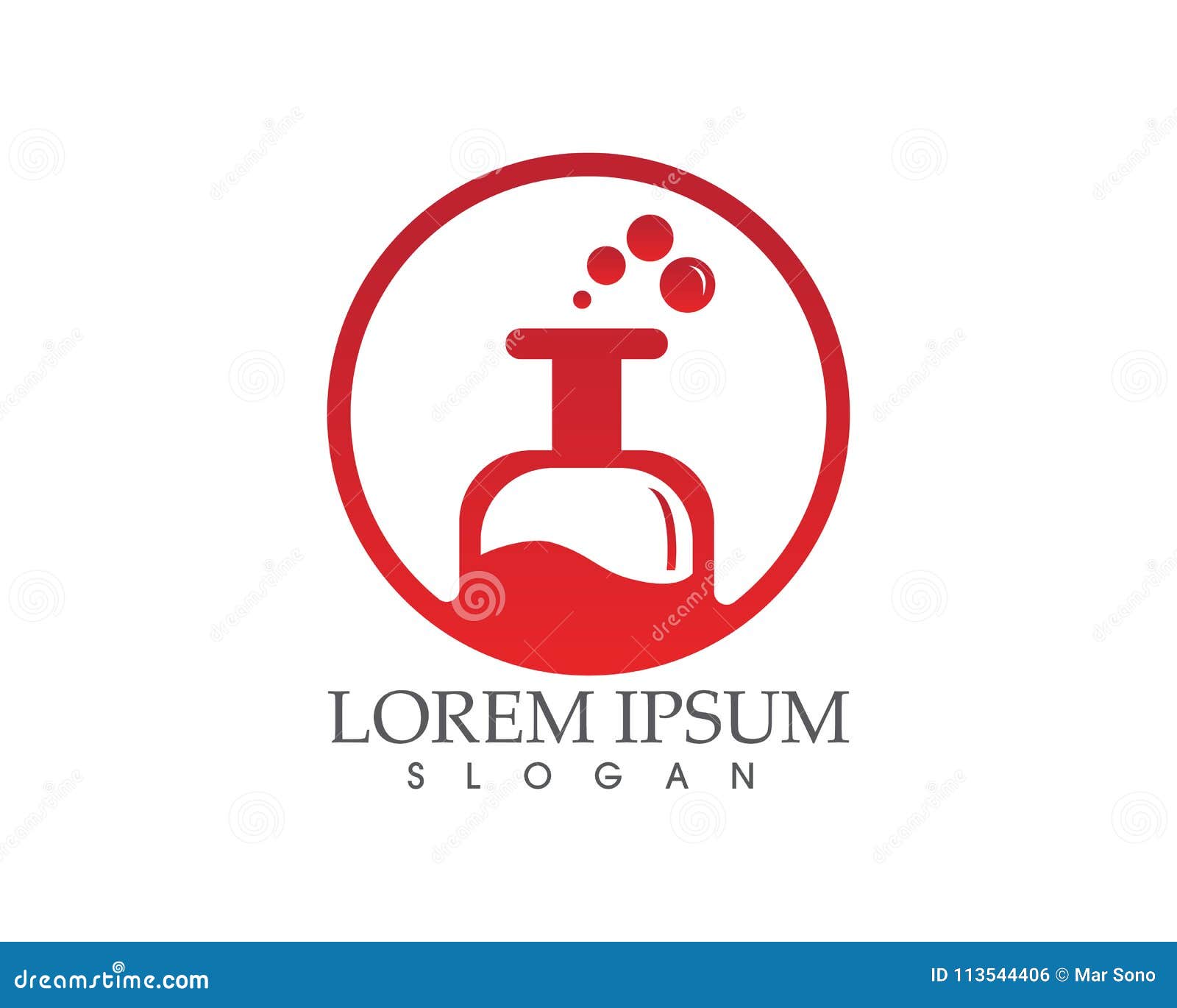 Chemical Bottle Vector Icon for Science Laboratory Stock Vector