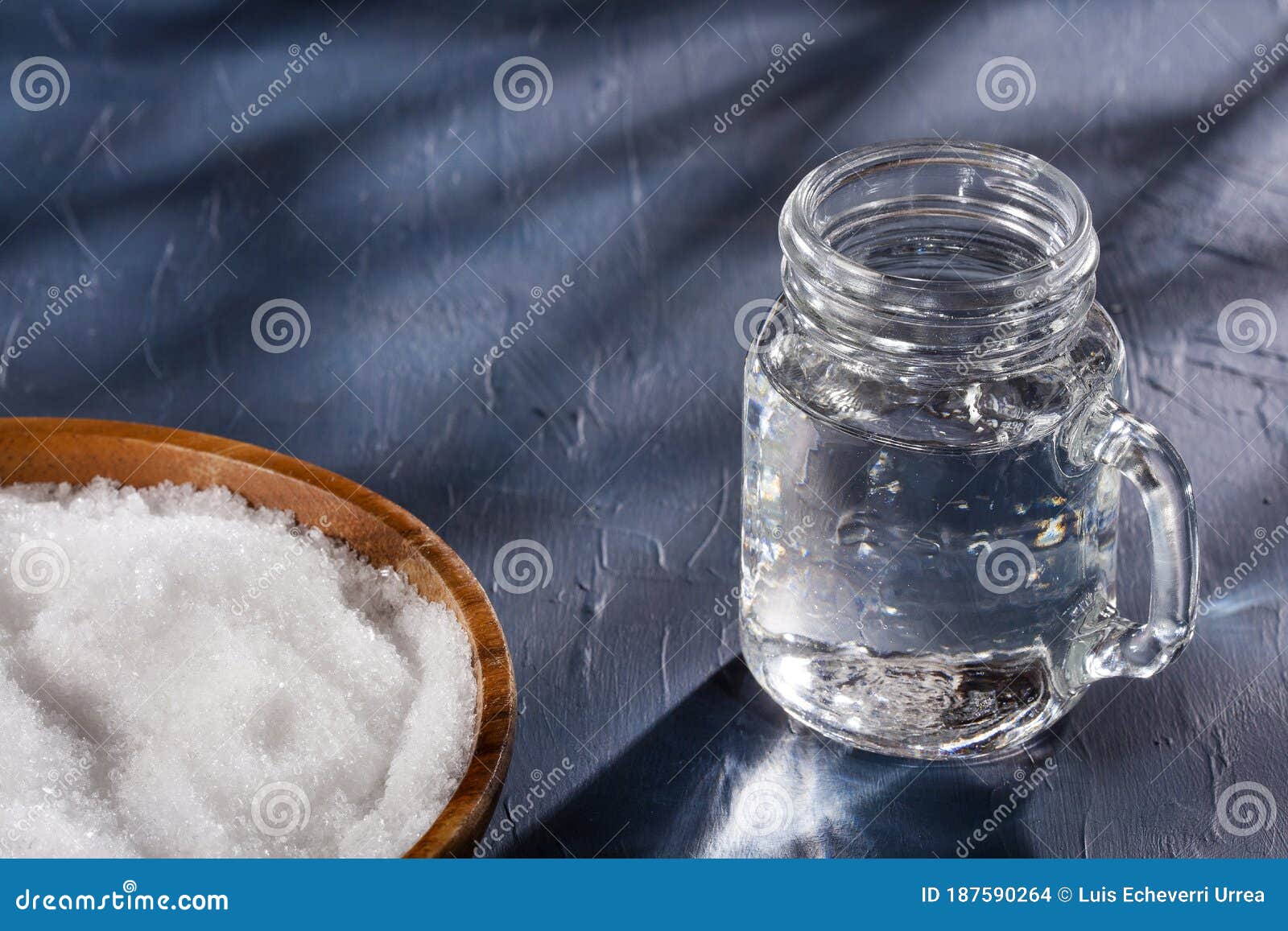 Chemical Component of Magnesium Chloride Text Space Stock Photo