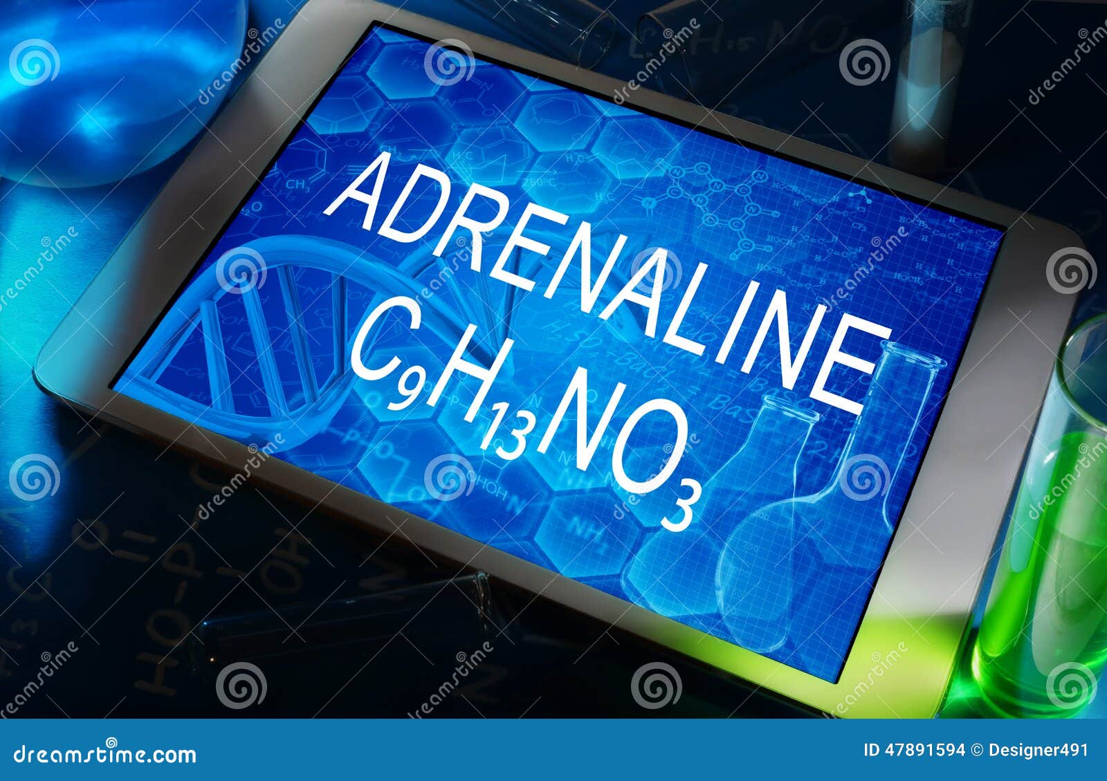 the chemical formula of adrenaline