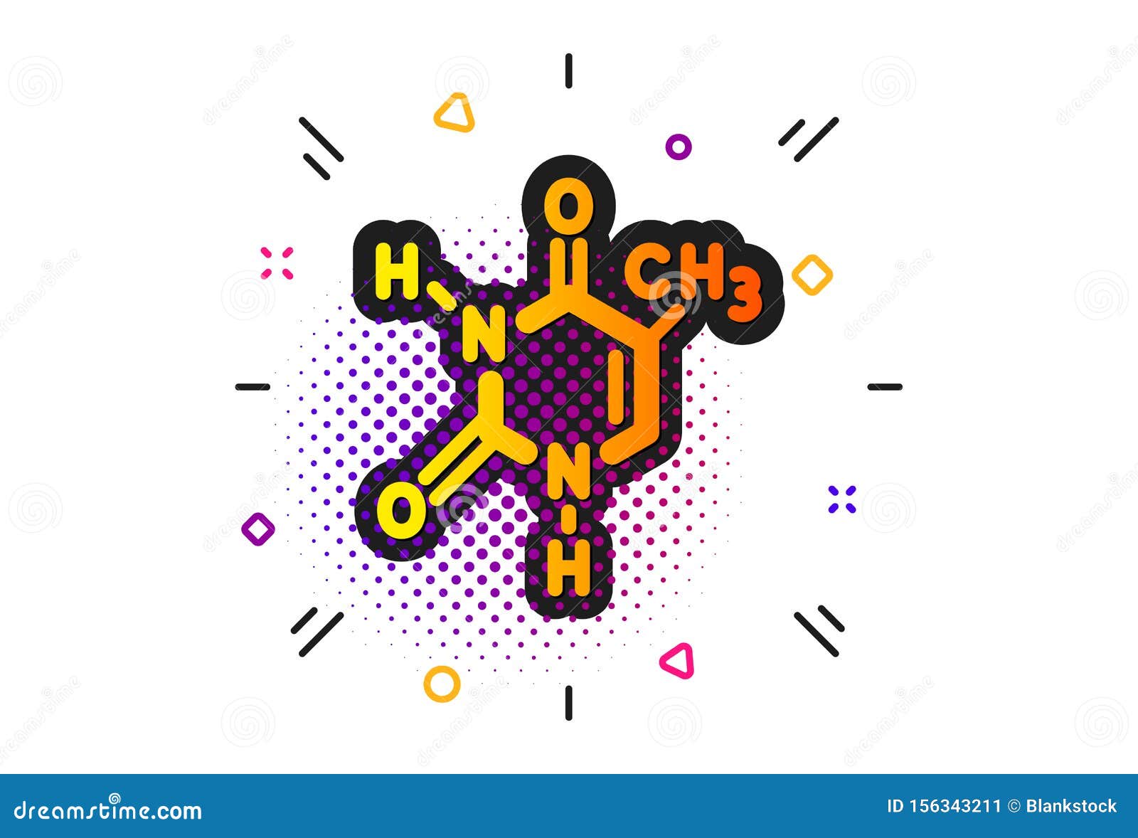 Chemical Formula Icon. Chemistry Lab Sign. Analysis. Vector Stock
