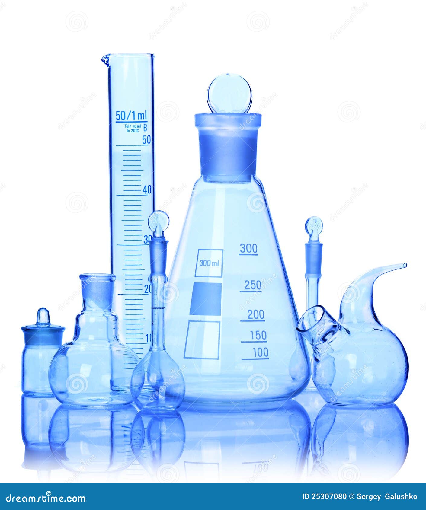 Chemical glass equipment stock photo. Image of biology 25307080