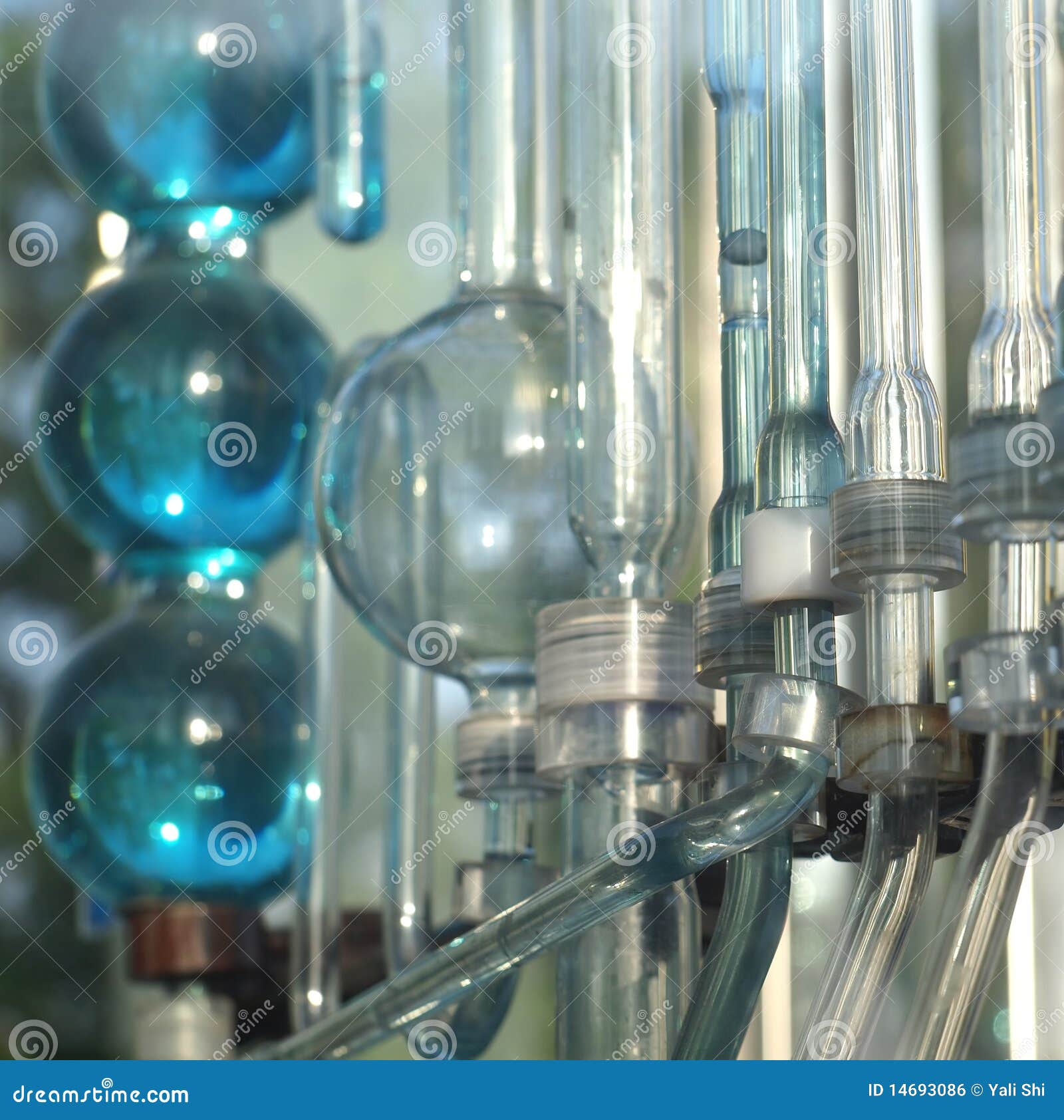 Chemical Glassware stock photo. Image of connected, tubes - 14693086