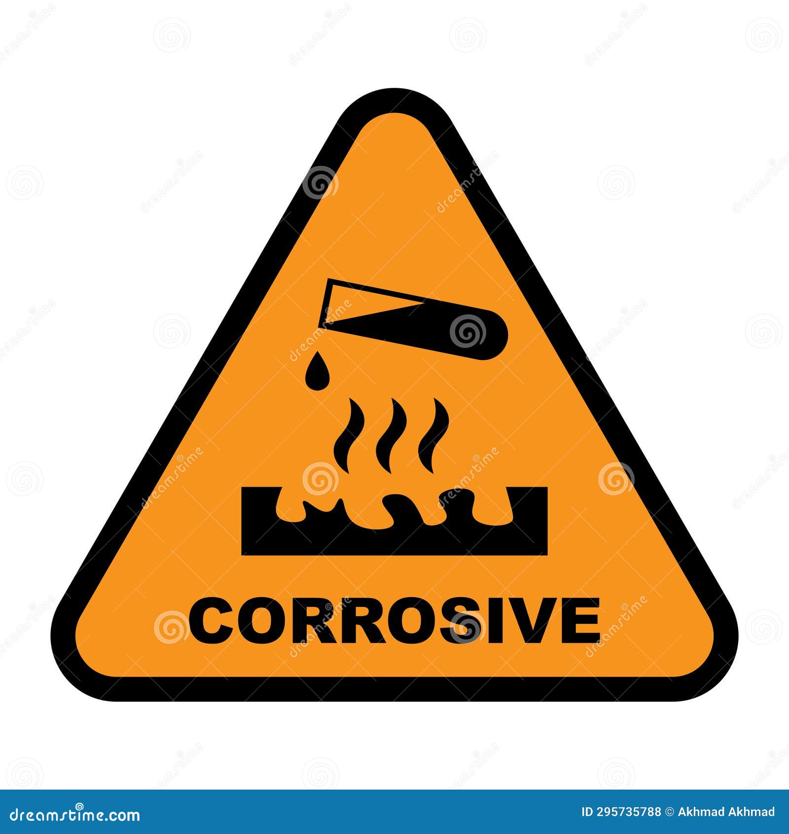 Chemical hazard icon stock vector. Illustration of liquid 295735788