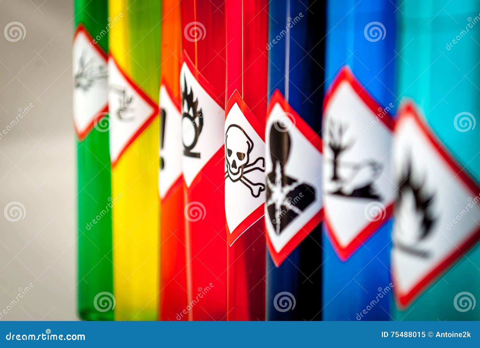 chemical hazard pictograms toxic focus
