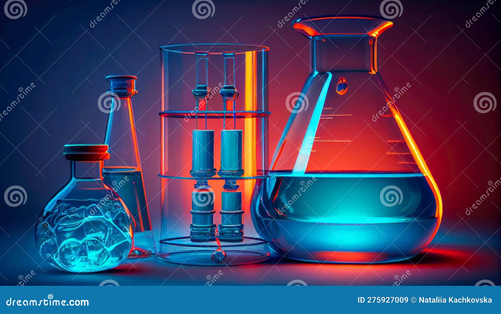 Chemical Laboratory Equipment Stock Illustration Illustration of liquid, chemistry 275927009