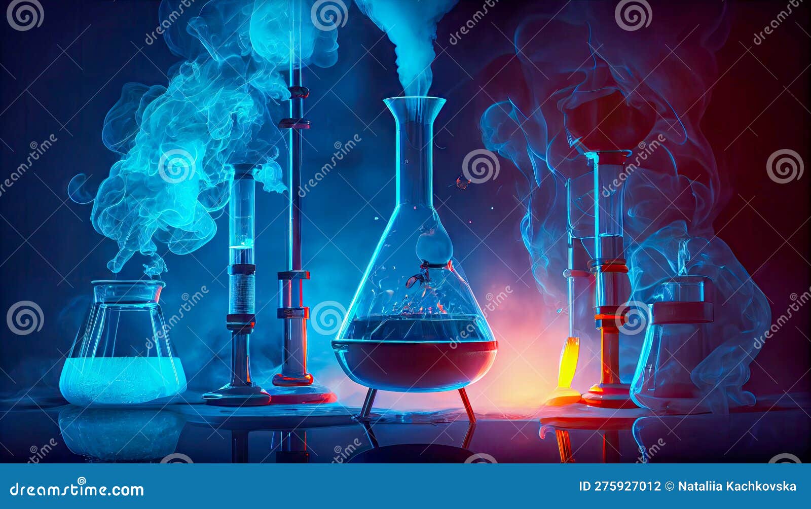Chemical Laboratory Equipment Stock Illustration Illustration of