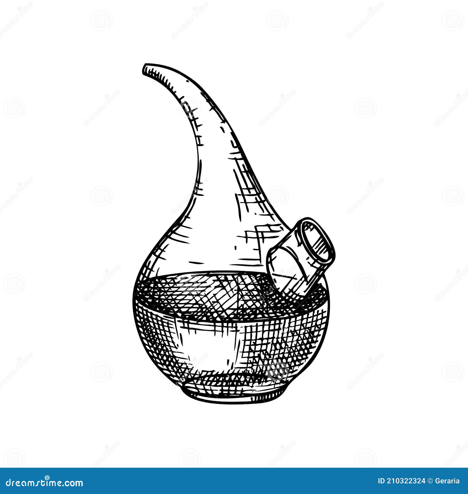 Chemical Laboratory Equipment Sketch. Hand Drawn Glass Beaker Illustration.  Chemical and Alchemy Lab Glassware Drawing Stock Vector - Illustration of  pharmacy, drawn: 210322324