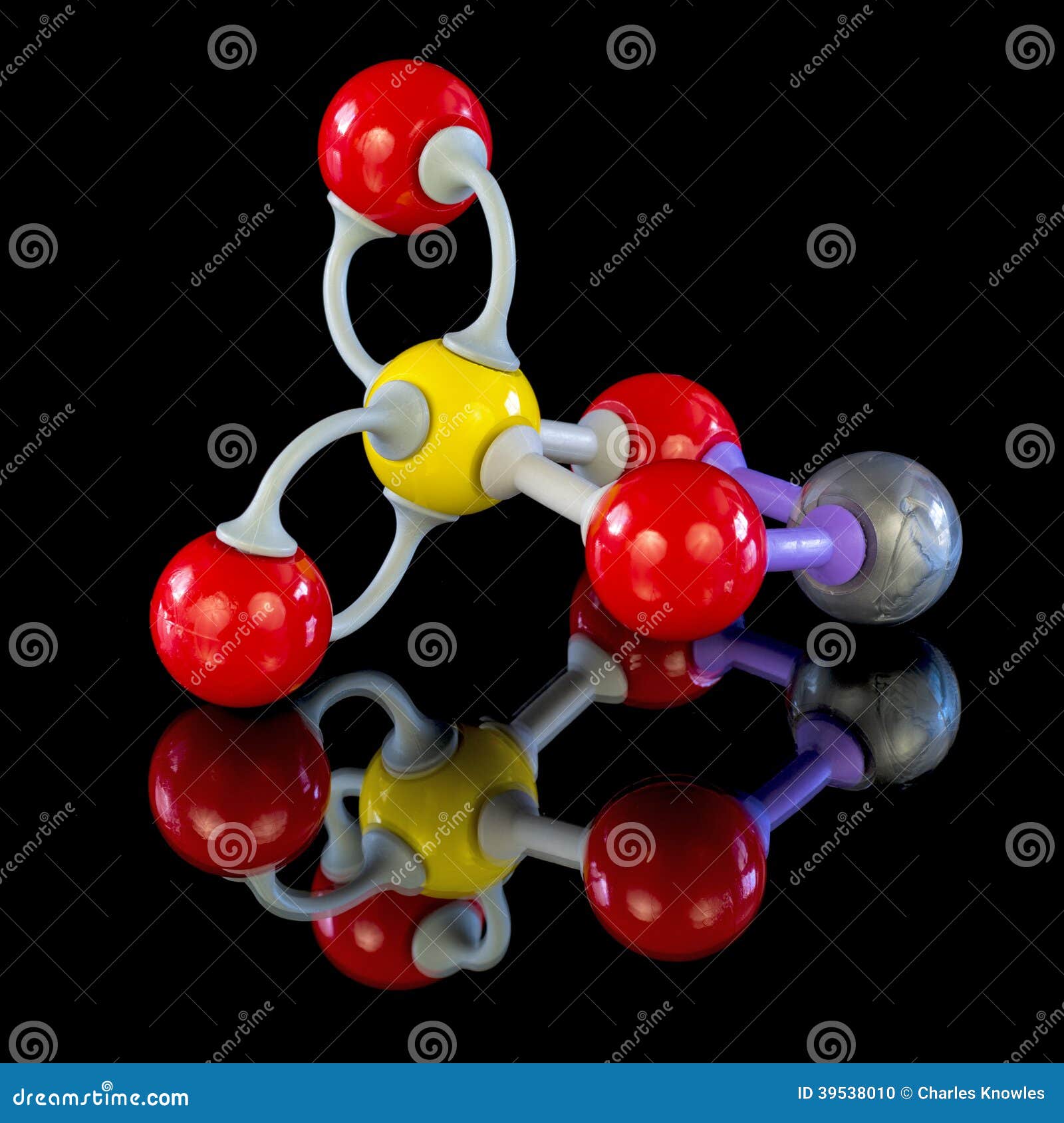 Chemical Model For Copper Sulfate Stock Photo Image Of Bonding