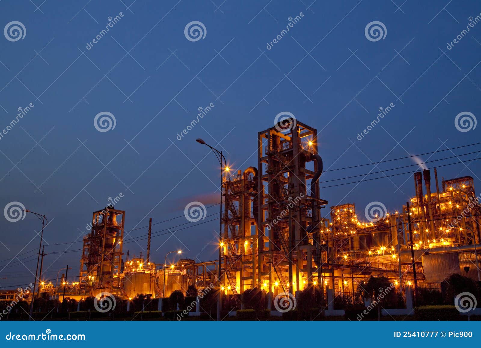 Chemical plant stock image. Image of carbon, power, blue - 25410777
