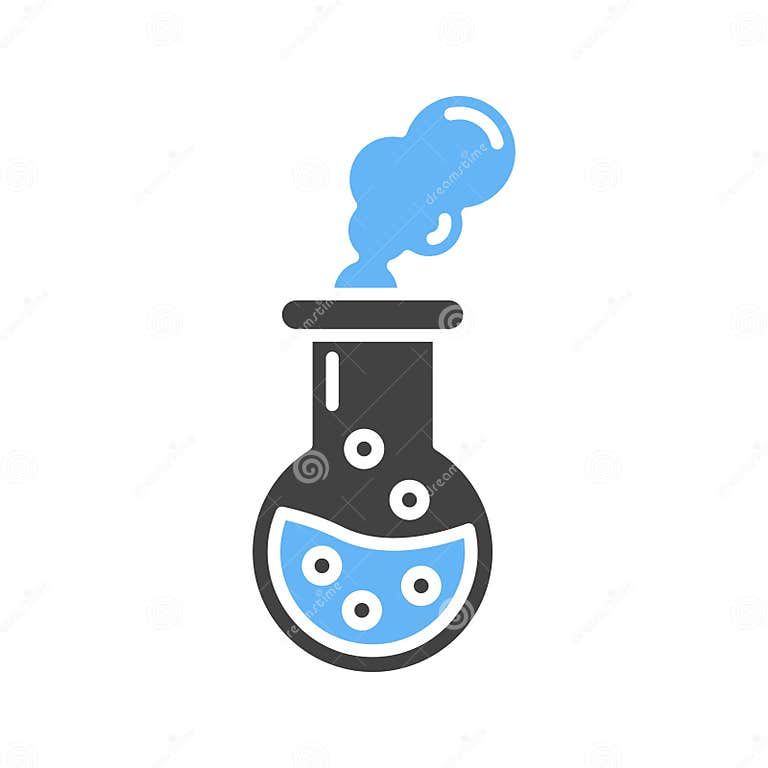 Chemical pollution icon image stock vector illustration of line