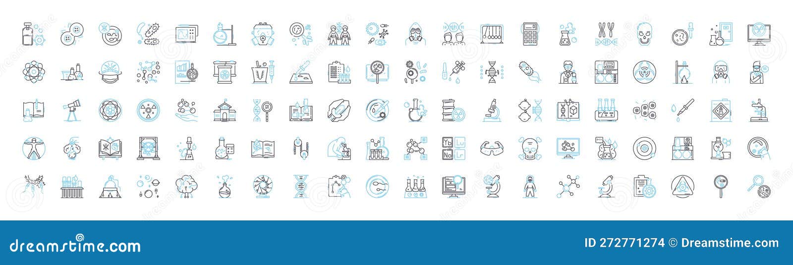 chemical science  line icons set. chemistry, molecules, reactants, compounds, s, atoms, formulas