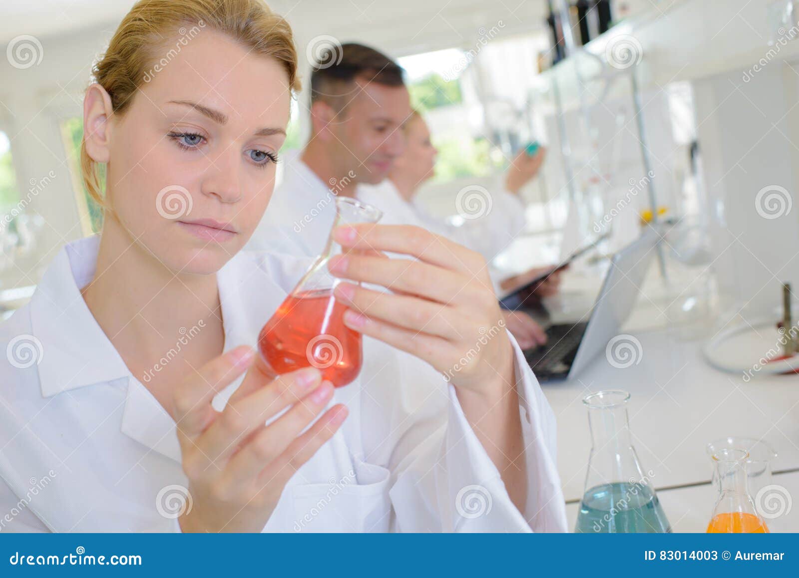 Chemical Technician in Laboratory Stock Image Image of summarize