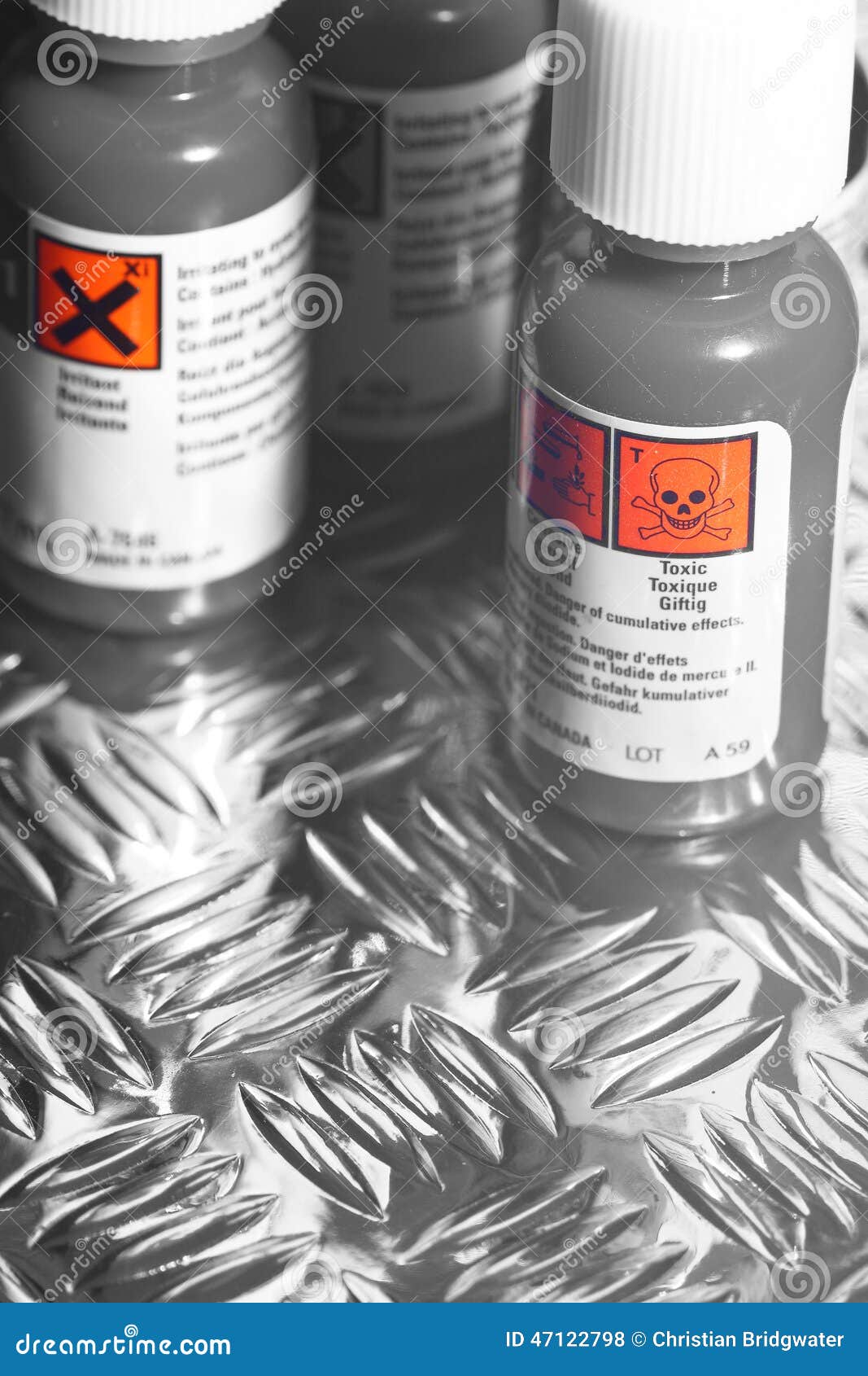 Chemicals bottles B stock photo. Image of hazardous, toxic 47122798
