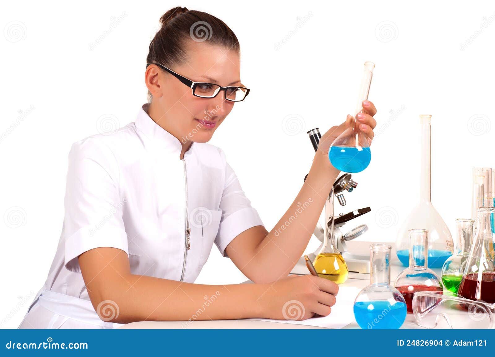 Chemist Working in the Laboratory Stock Photo Image of hospital