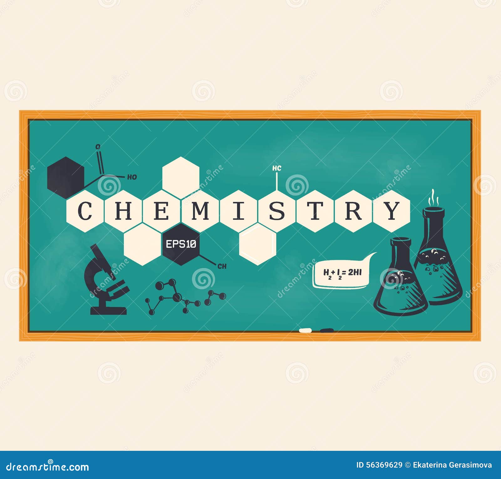 Chemistry Background, Chemistry Inscription. Vector Illustration Stock Vector Illustration of