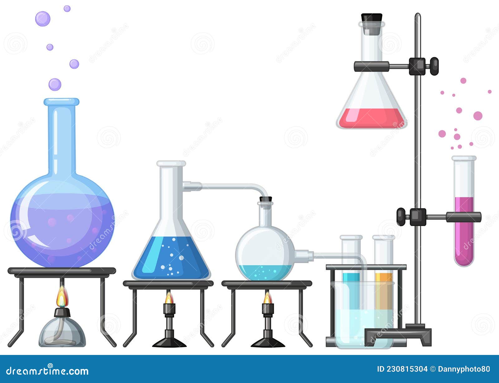 Chemistry Element on the Table Stock Vector - Illustration of character ...