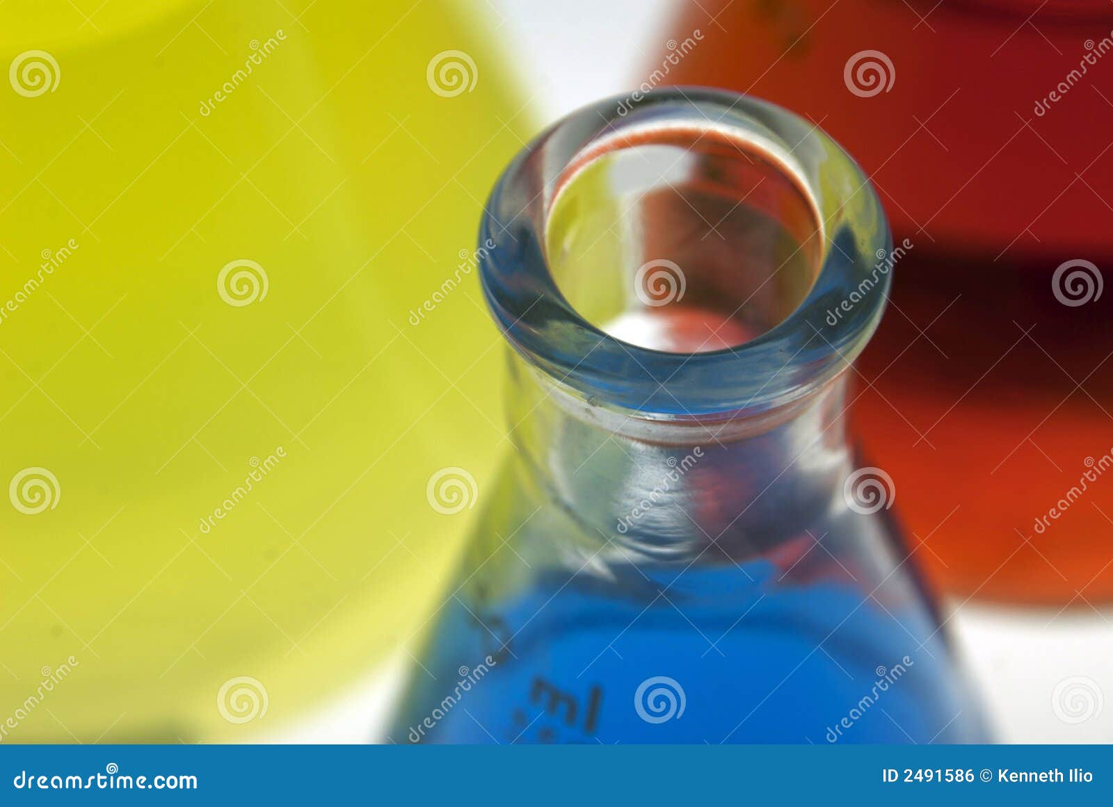 Chemistry is Fun! stock photo. Image of color, blue, conical 2491586