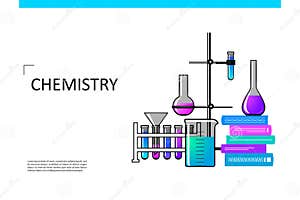Chemistry Template For For Your Design Stock Vector Illustration Of 