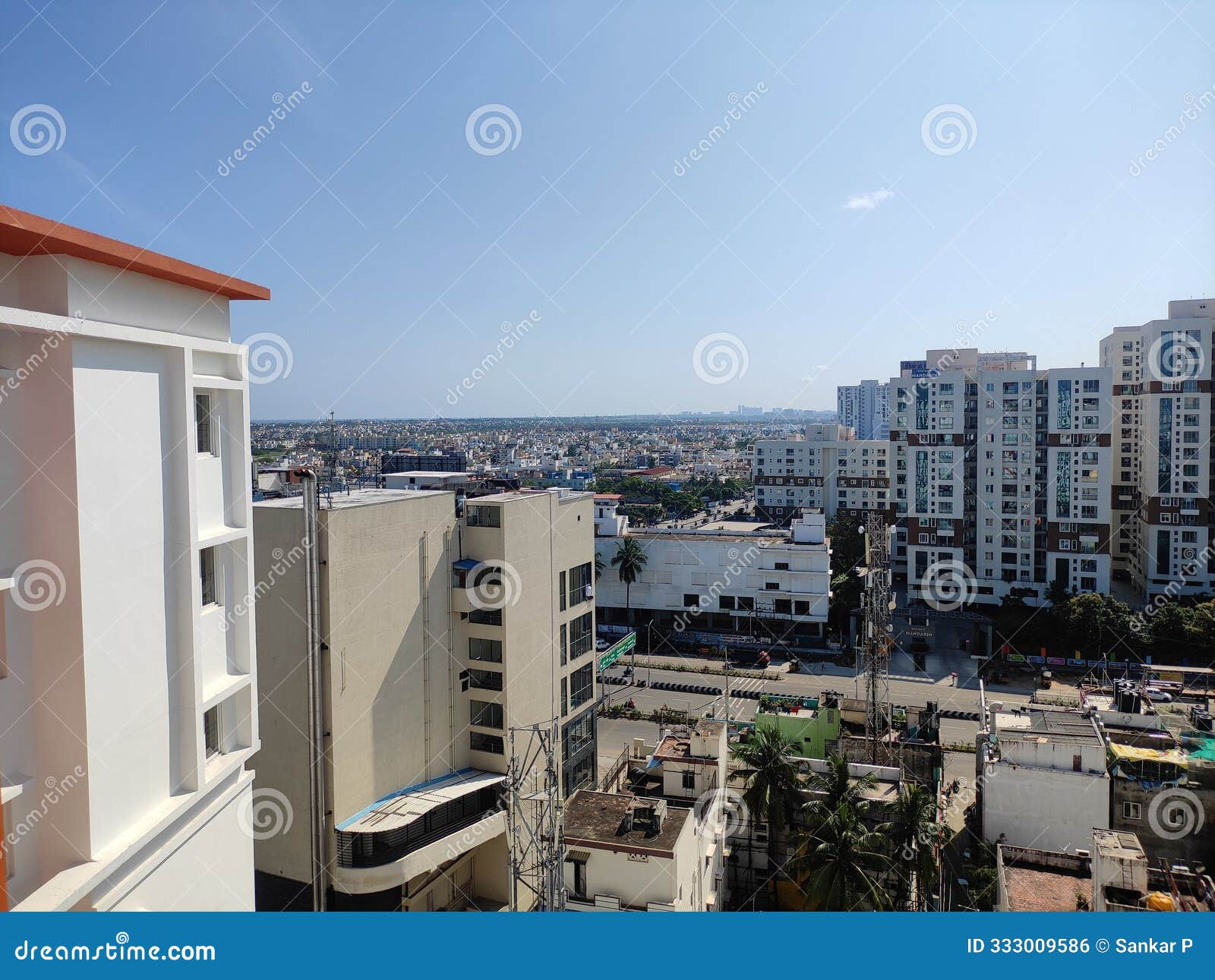 chennai city view of omr perungudi gated community