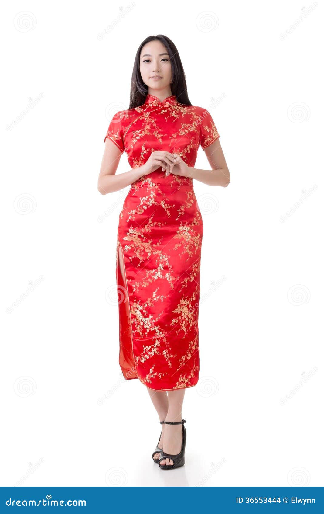 Cheongsam Tradicional Del Vestido Chino De La Mujer Foto de archivo - Imagen de frescura: 36553444