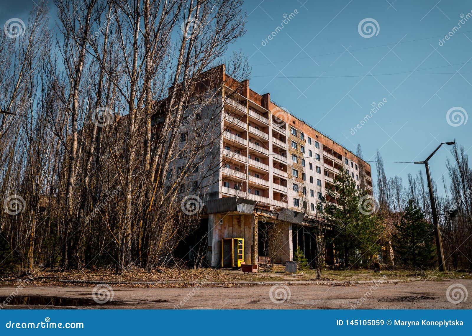 Old Abandoned House In The Ghost Town Of Pripyat Ukraine Consequences Of A Nuclear Explosion At The Chernobyl Nuclear Power Plan Stock Image Image Of House Explosion 145105059
