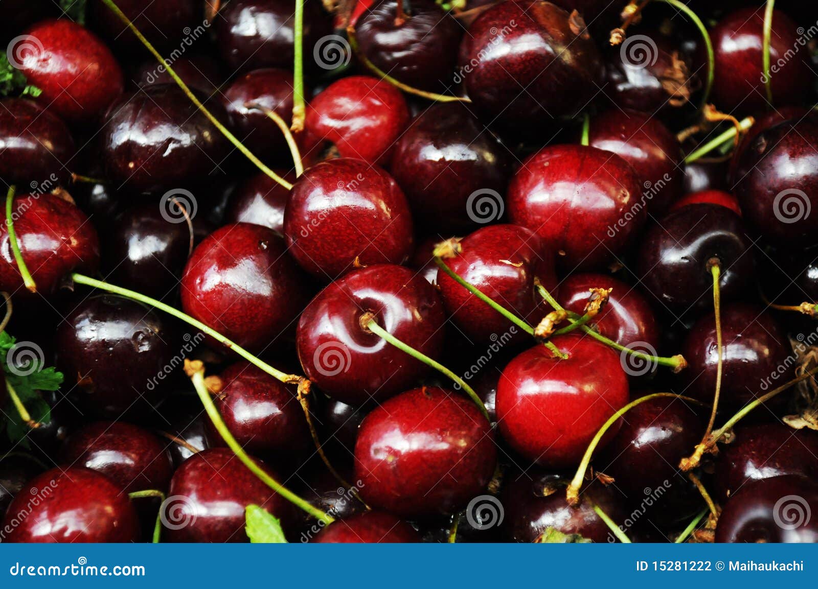 Cherries stock photo. Image of cherries, stall, pips 15281222