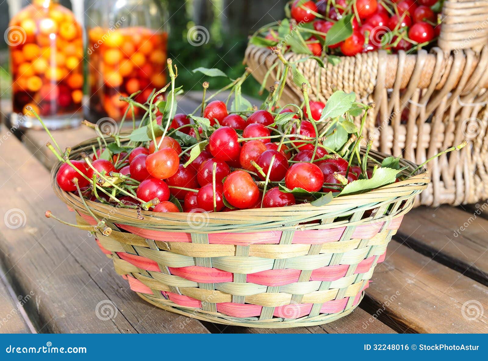Cherries stock photo. Image of dessert, nature, diet 32248016